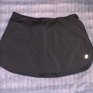 Black Active Skort